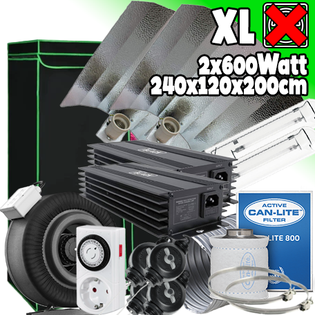 GROWBOX SET "GREEN POWER 240" 600Watt 240x120x200cm - ANALOG