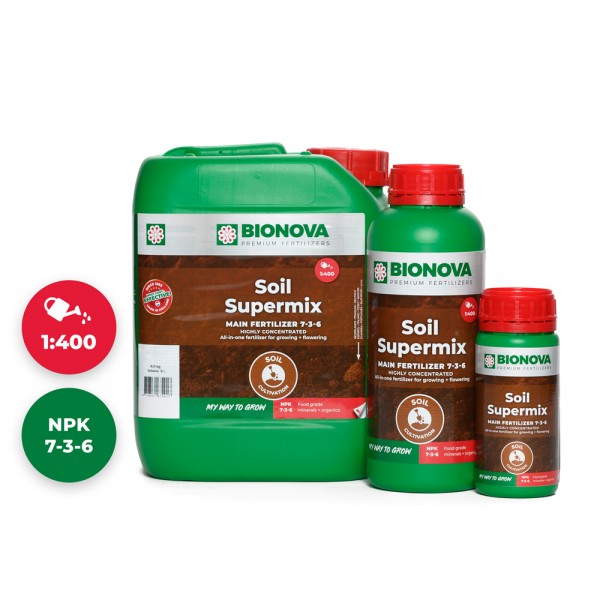 BioNova Soil Supermix Erde Grunddünger - 1L / 5L / 20L