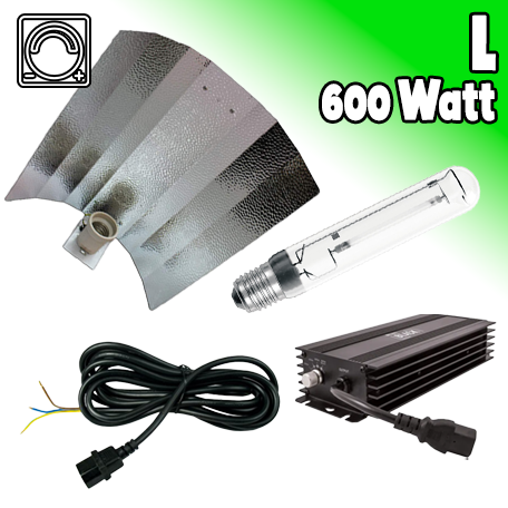LUMii LAMPEN SET 600 Watt mit Hammerschlagreflektor - DIGITAL
