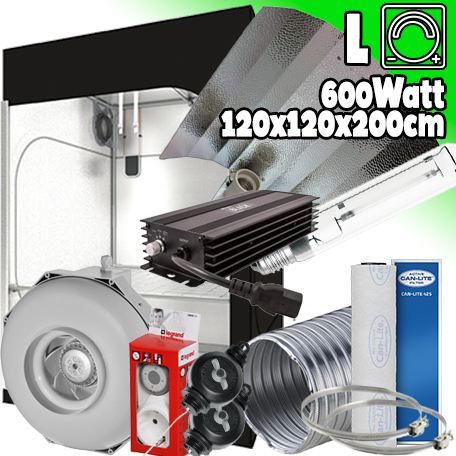 GROWBOX SET DR120 600Watt 120x120x200cm - DIGITAL