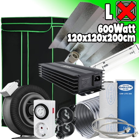 GROWBOX SET "GREEN POWER 120" 600Watt 120x120x200cm - ANALOG