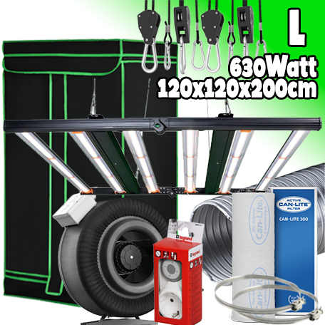 LED GROWBOX SET GP120 - 120x120 - Lumen King 630W