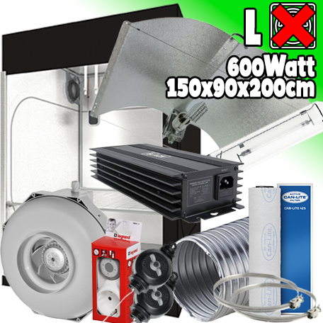 Growbox Komplettset LED - 80x80cm - 190 Watt ☆ Online Growshop