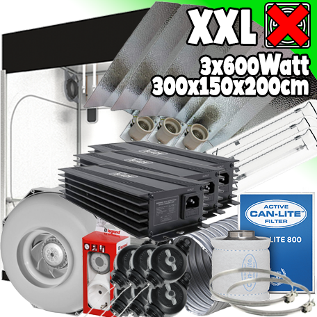 GROWBOX SET DR300W 3x 600Watt 300x150x200cm - ANALOG