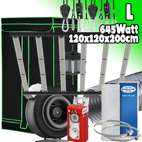 LED GROWBOX SET GP120 - 120x120cm - Flexstar 645W