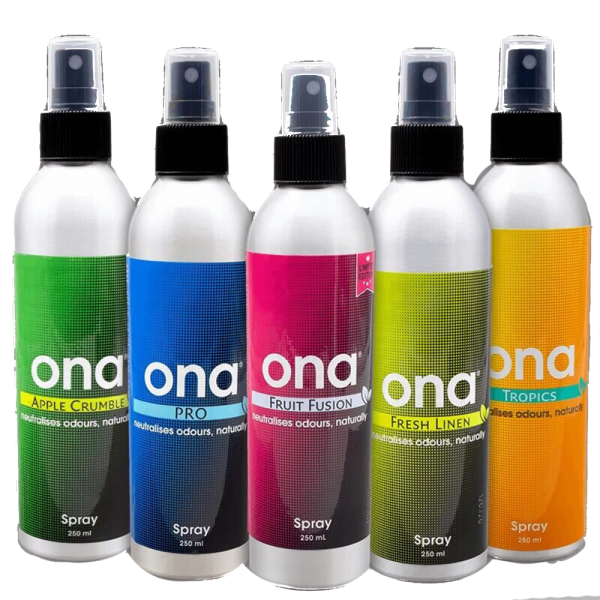 ONA Spray 250ml - Apple Crumble / Fresh Linen / Fruit Fusion / Pro