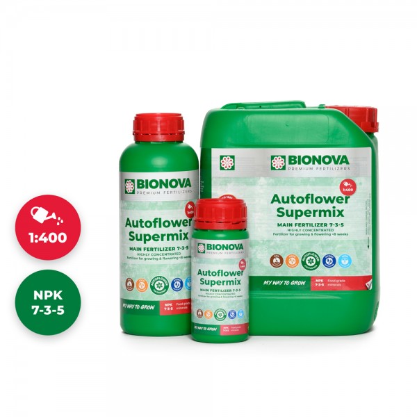 BioNova Autoflower Supermix Automatics Grunddünger - 0,25L / 1L / 5L