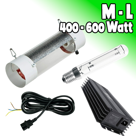 LAMPEN SET Cooltube 150mm 400 Watt bis 600 Watt - ANALOG / DIGITAL