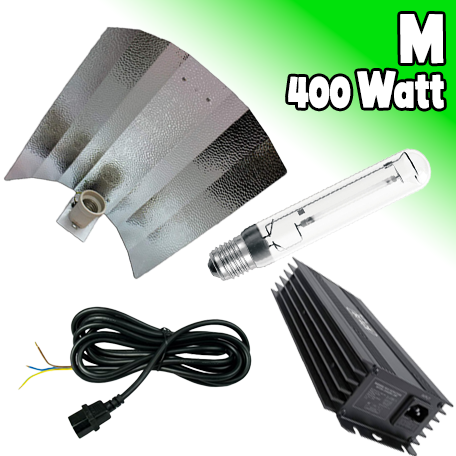 SafeLine LAMPEN SET 400 Watt mit Hammerschlagreflektor - ANALOG