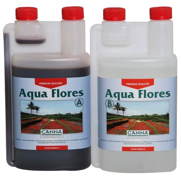 CANNA Aqua Flores Blüte Hydro Grunddünger A+B  - 1L / 5L / 10L