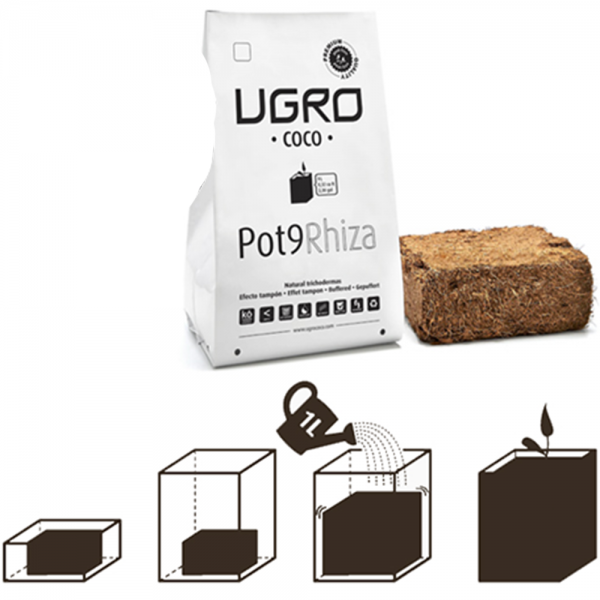 UGRO Pot9 9L (inkl. Topf) -  mit Rhiza