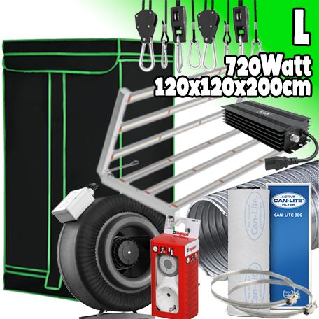 LED GROWBOX SET GP120 - 120x120x200cm - Pioneer 720W