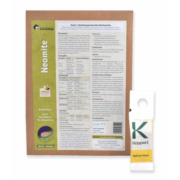 Neomite (4304-0) - 10 Tütchen geg. Spinnmilben & Weichhautmilben